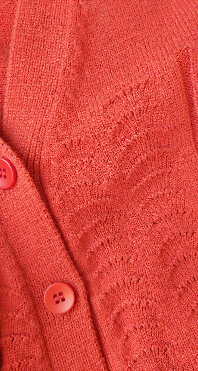 Cardigan Rojo Calado