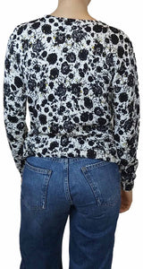 Sweater Floral Negro