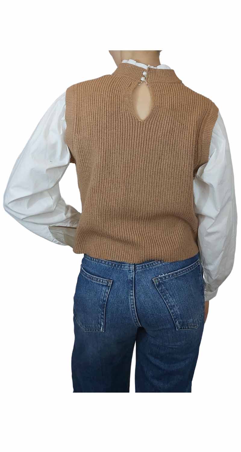 Sweater Camisa Camel