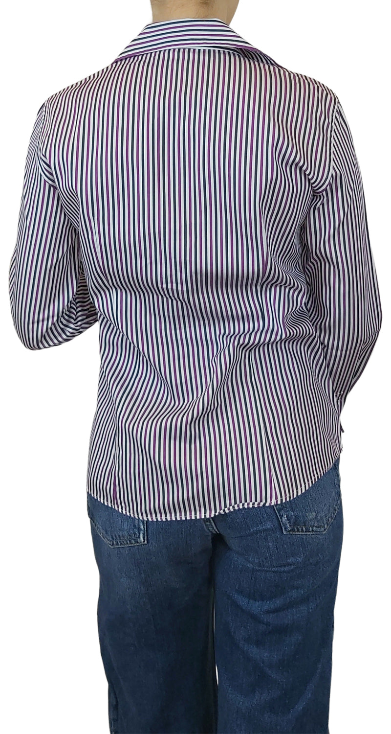 Camisa Slim Fit Morado