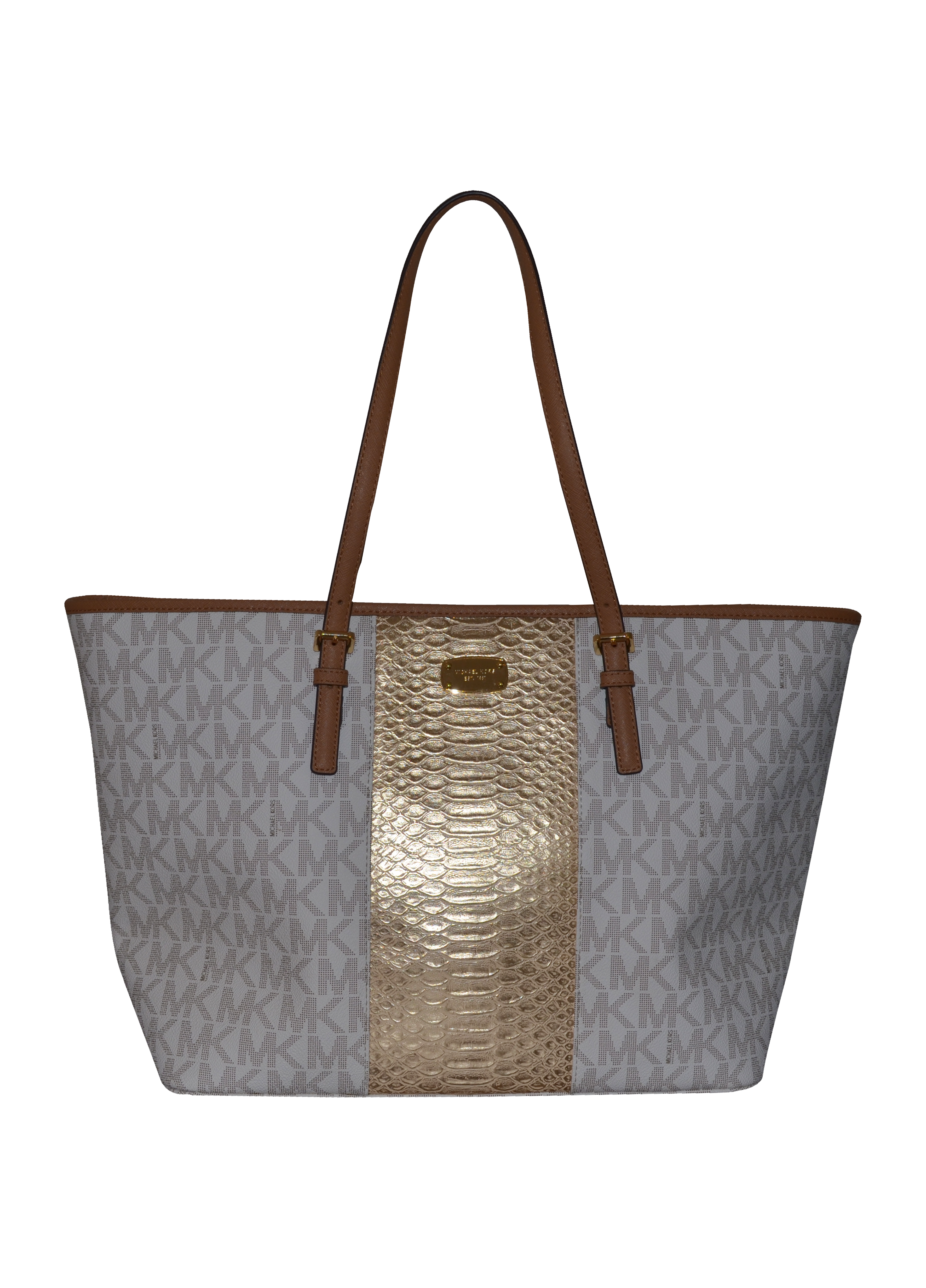 BOLSO "TOTE"  CON ICÓNICO ESTAMPADO DEL LOGO DE LA MARCA CON UN PORTE IDEAL PARA VIAJAR