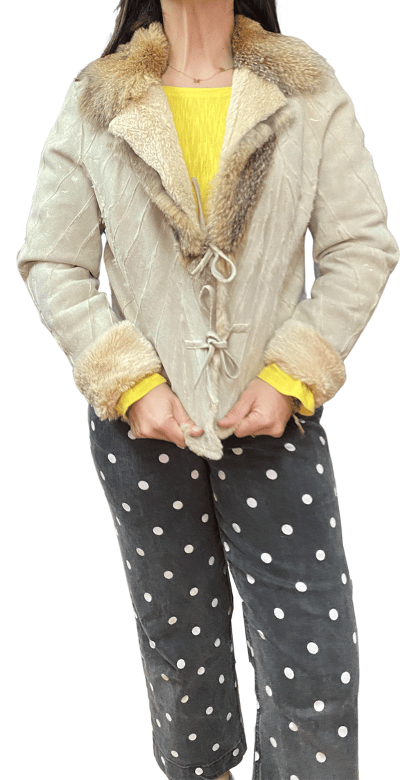 Chaqueta Piel Costuras