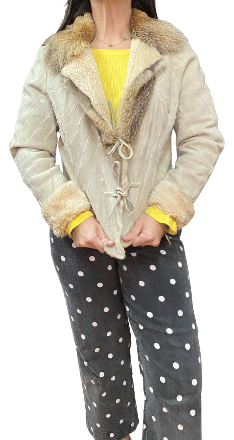 Chaqueta Piel Costuras