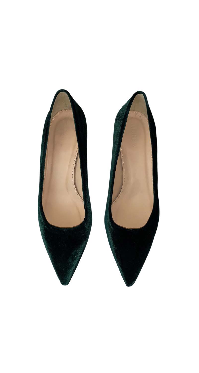 Zapatos Verde Velvet