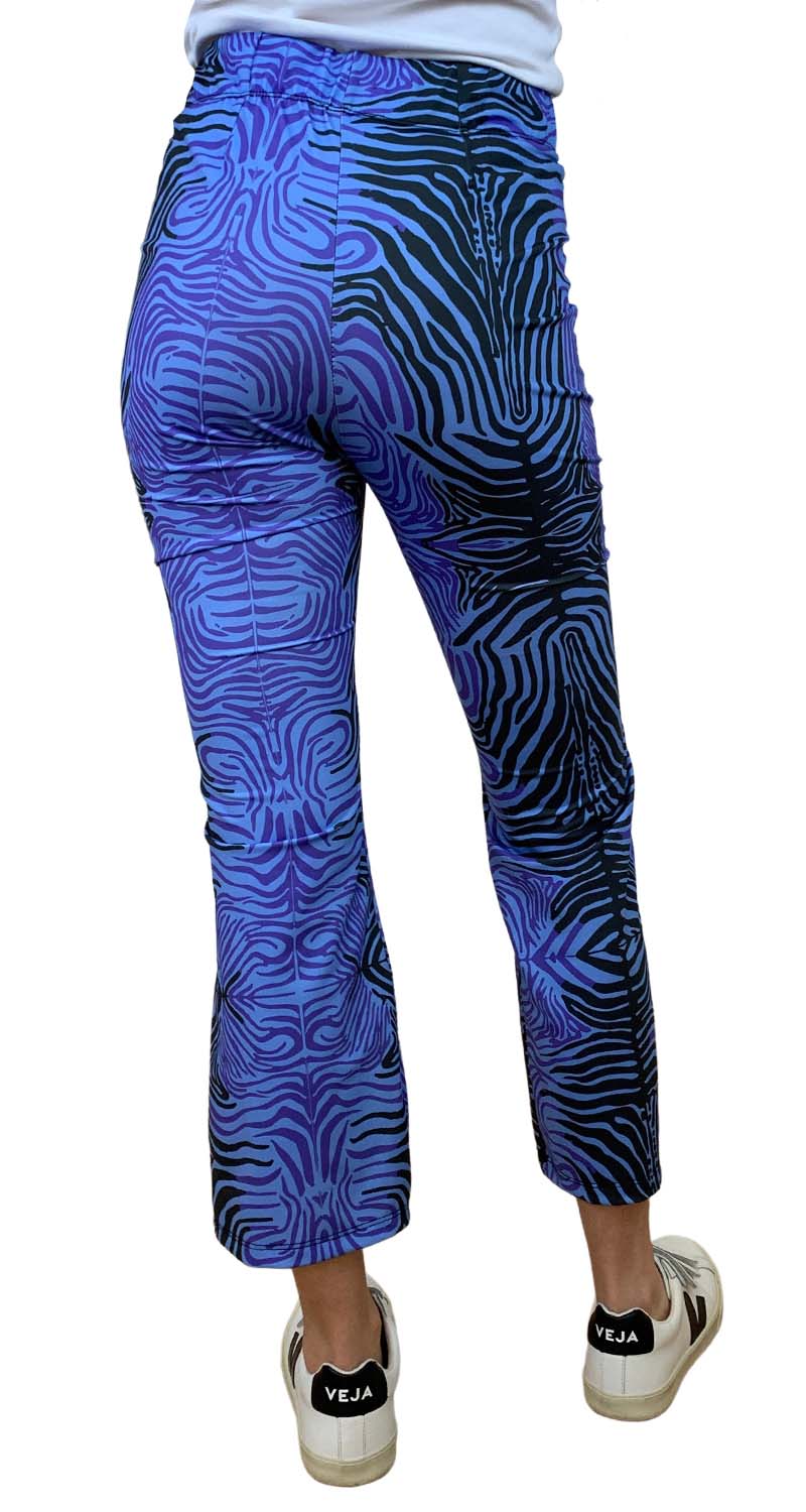 Leggings Flare Azul Cebra