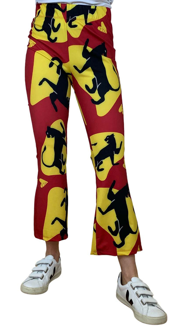 Leggings Flare Pantera Rojo