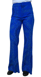 Pantalones Paisley Azul