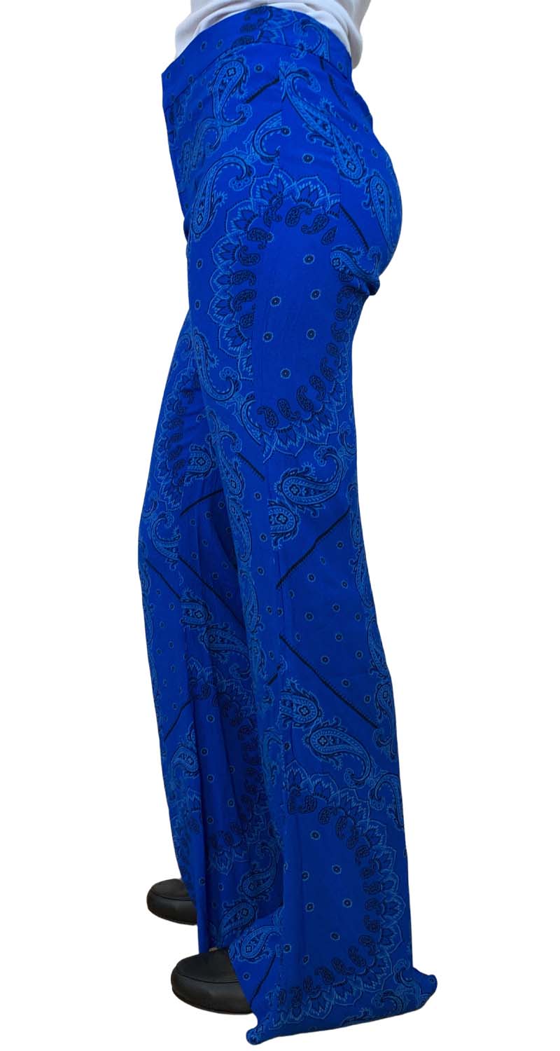 Pantalones Paisley Azul