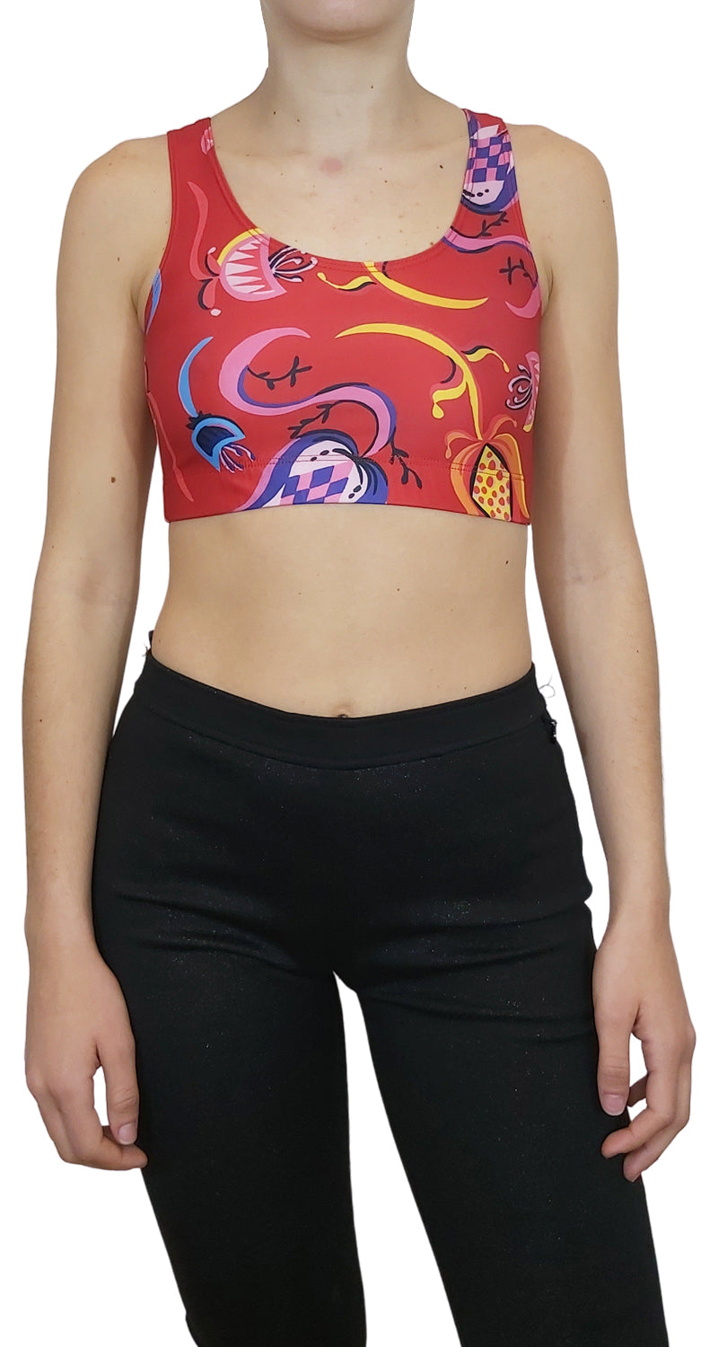Top Estampado Rojo
