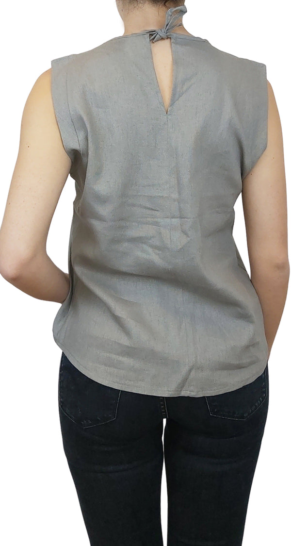 Blusa Lino Gris