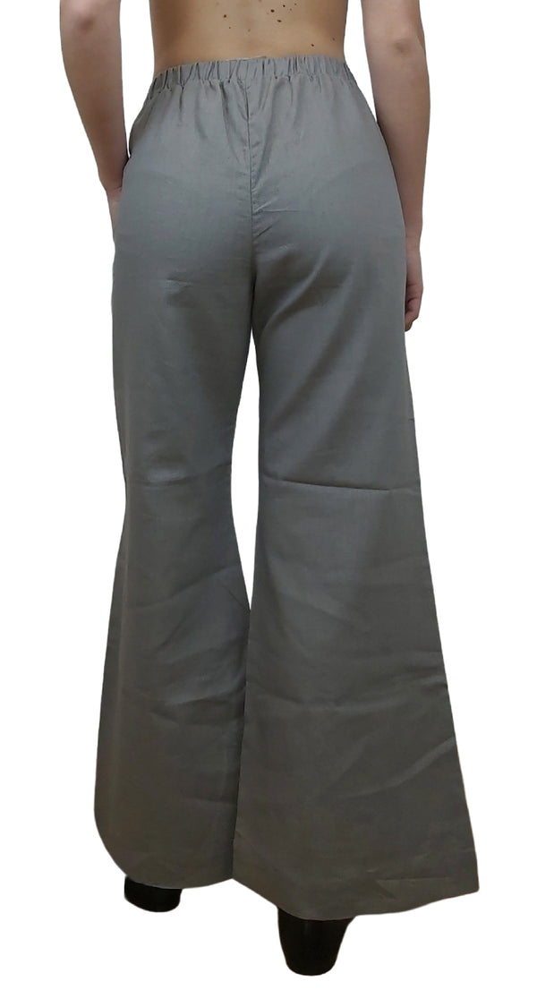 Pantalón de Lino Gris