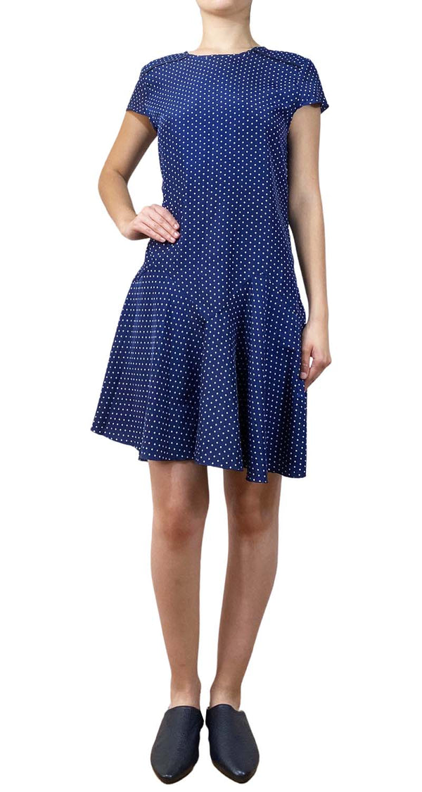 Vestido Azul Polka Dots