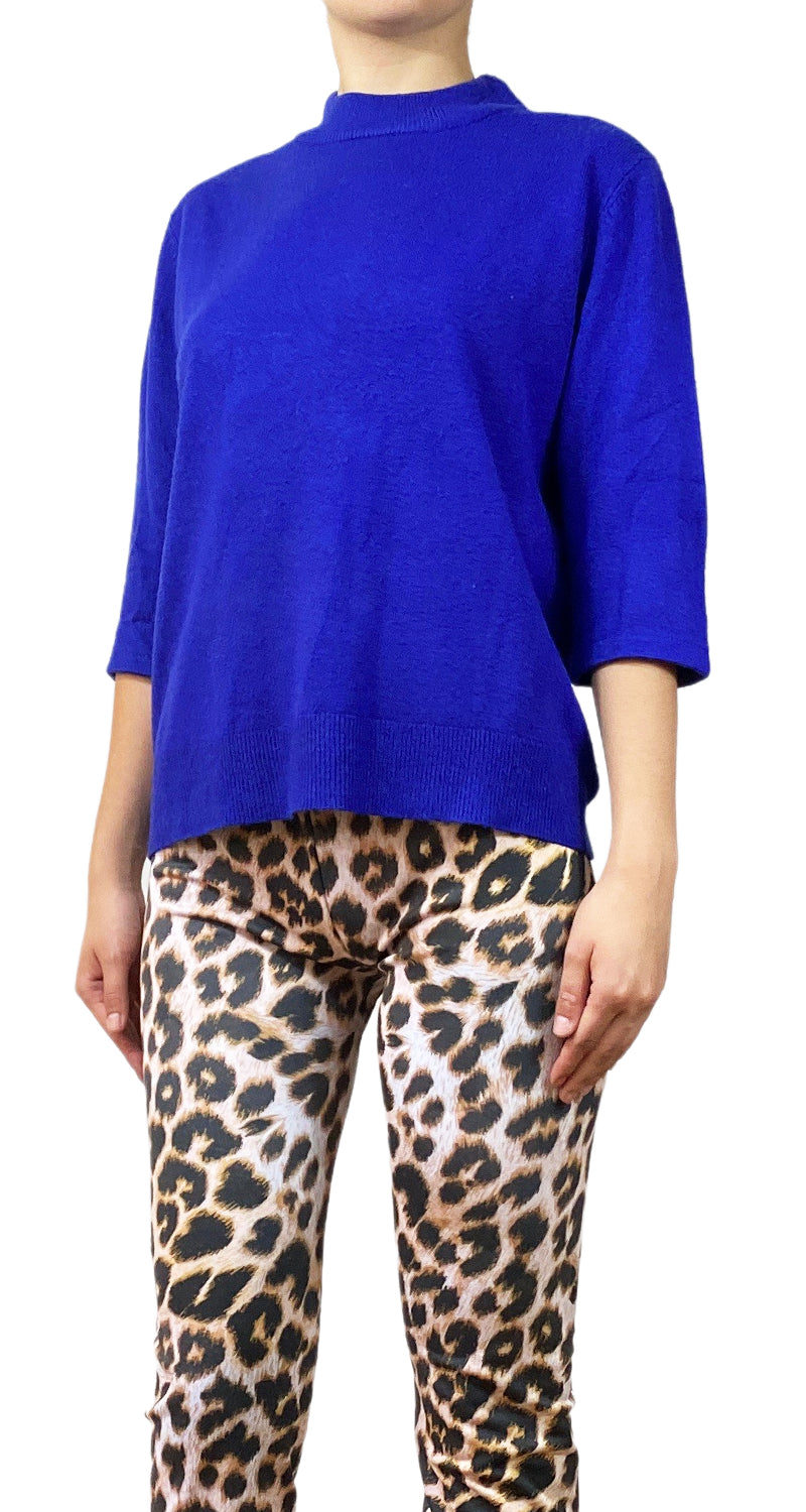 Sweater Azul Mangas 3/4