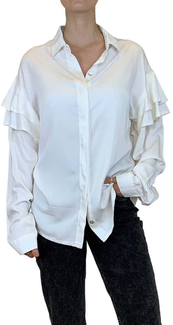 Blusa Blanca Vuelos