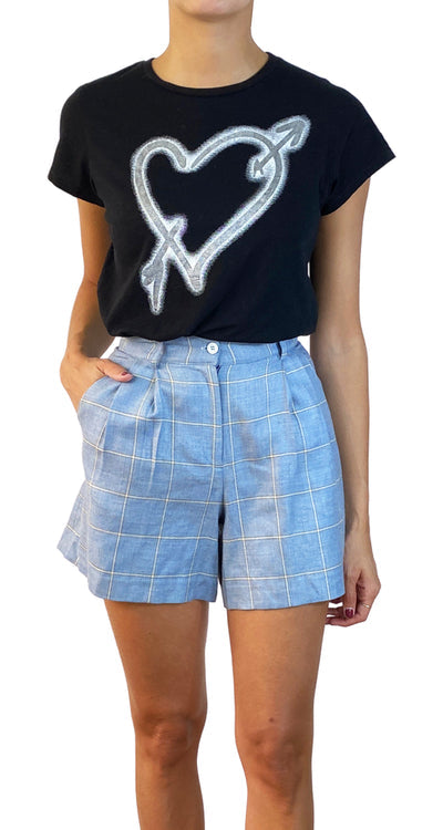 Polera Negra Corazón