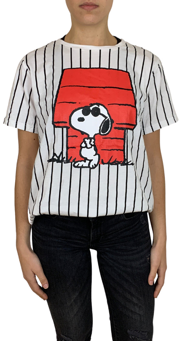 Polera Snoopy on Stripes