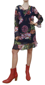 Vestido Floral Azul