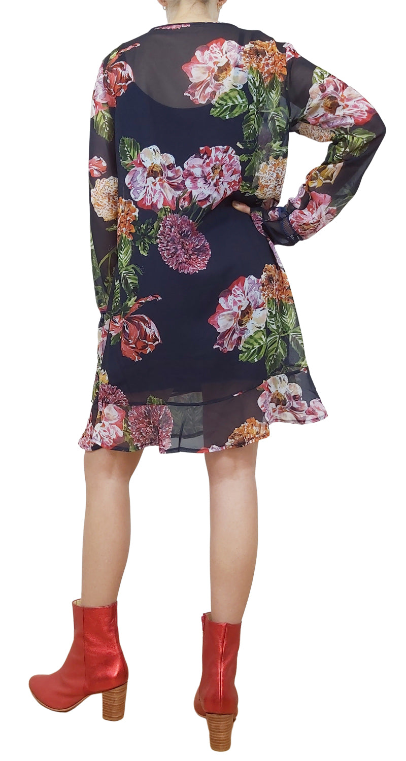 Vestido Floral Azul