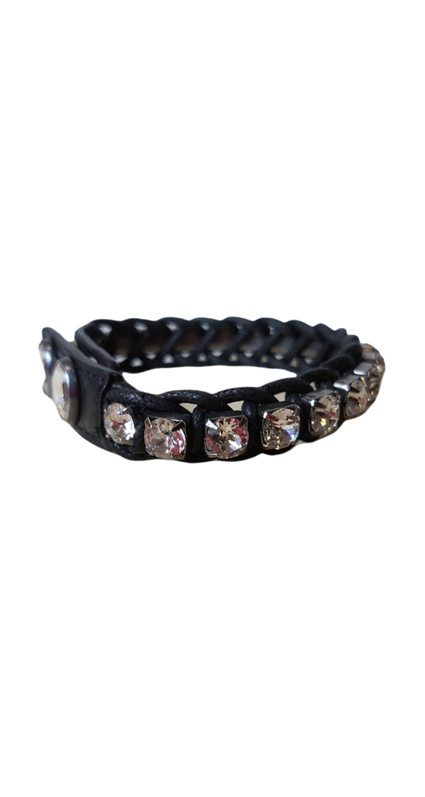 Brazalete Negro Gemas