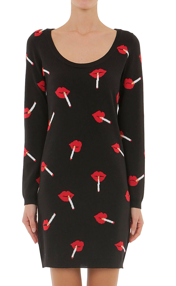 Vestido tejido "Smoking Lips" (5203959251079)