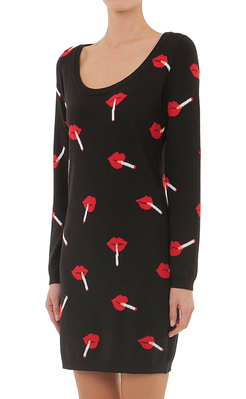 Vestido tejido "Smoking Lips" (5203959251079)