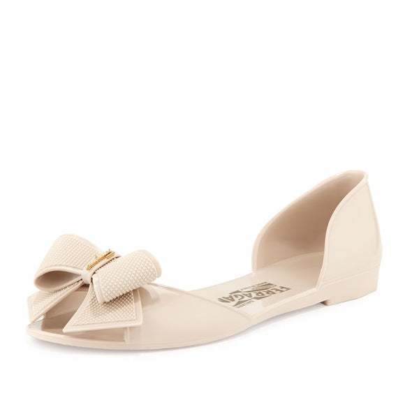 Sandalias  Bow Jelly Flat' (5251878944903)