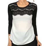 Blusa color block