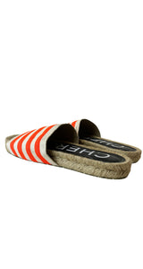 Sandalias Franjas Naranjo Neón