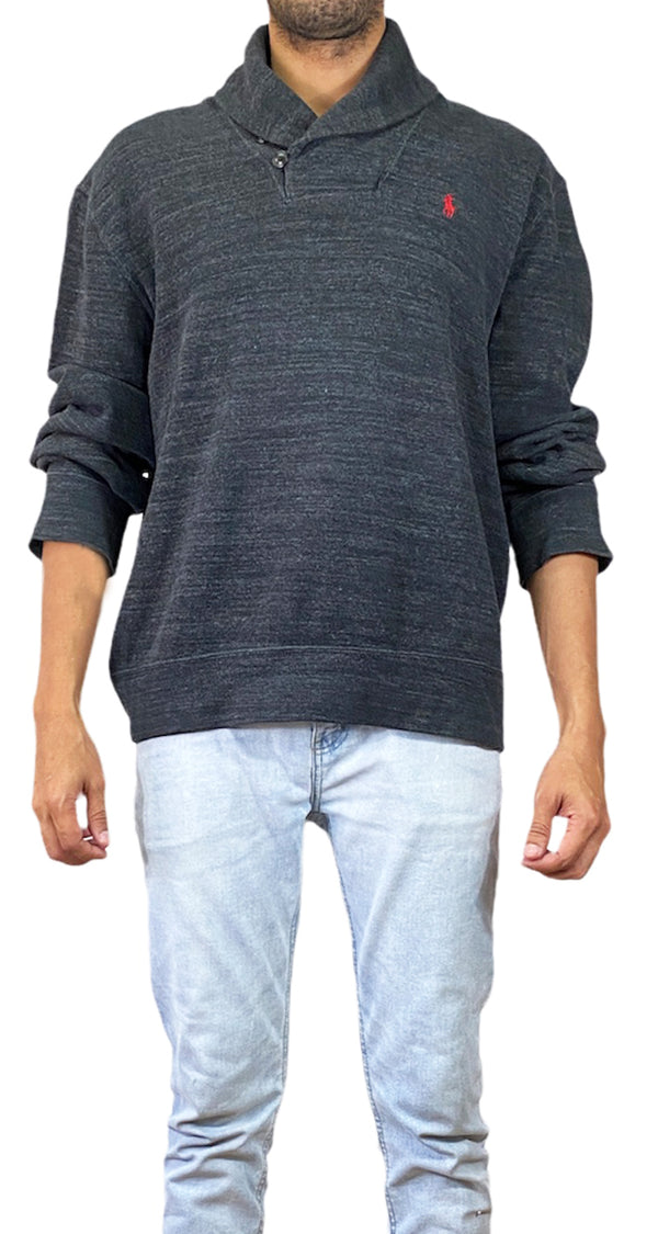 Sweater Gris Cuello Alto