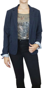 Blazer Espiga Azul