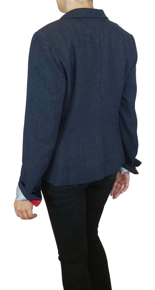 Blazer Espiga Azul