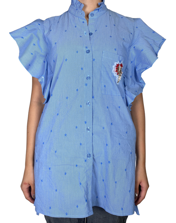 Blusa Manga Corta Vuelos