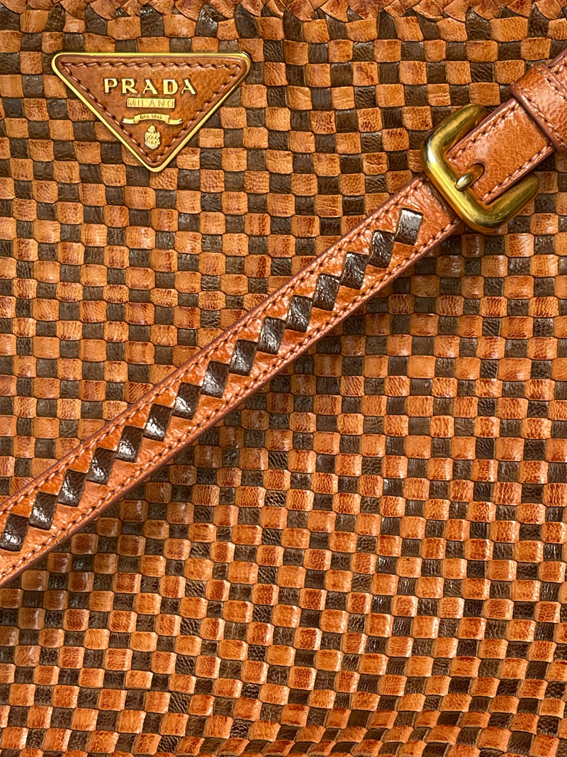 Bolso Cuero Trenzado