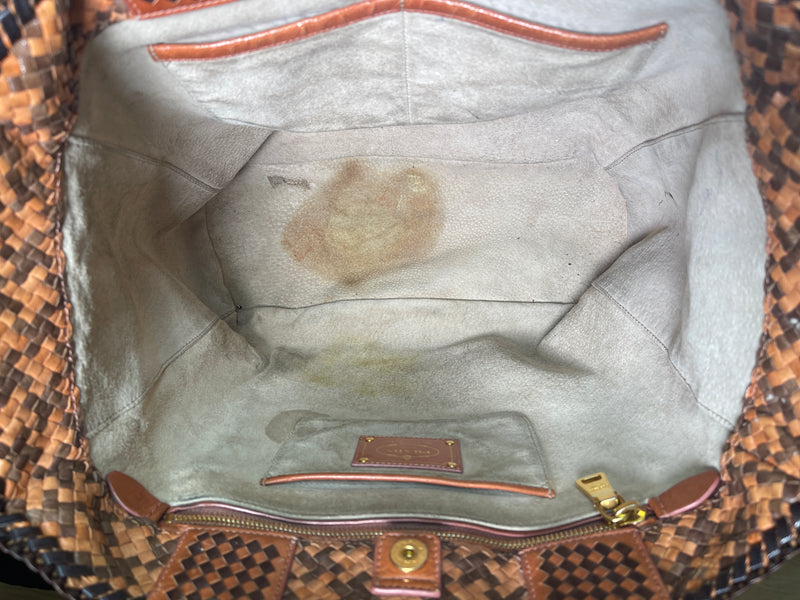 Bolso Cuero Trenzado