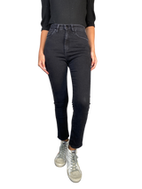 Jeans Straight Middle Rise Calssic Black