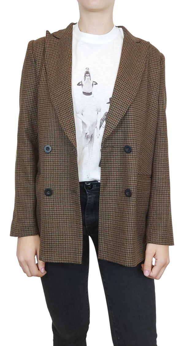 Blazer Paño Café