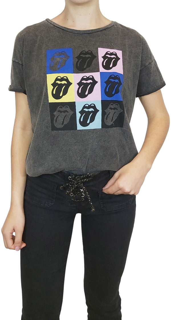 Polera Square Rock Gris