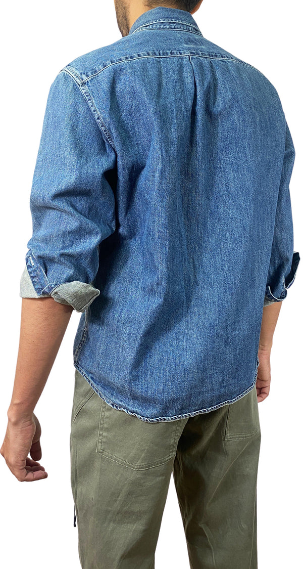 Camisa Denim Manga Larga