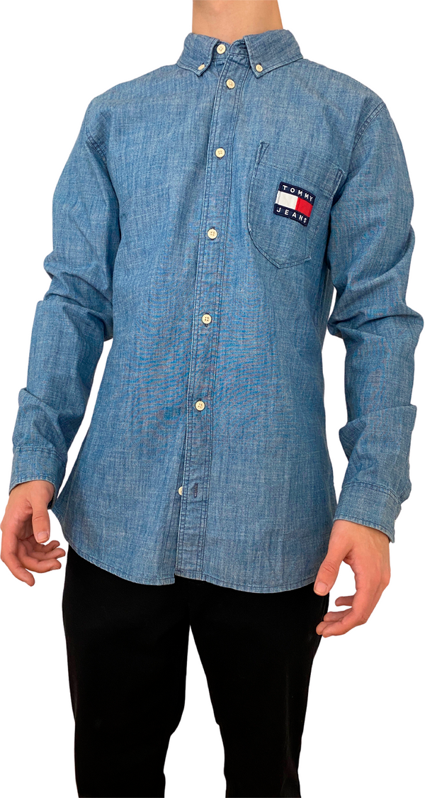 Camisa TJM Brushed Oxford Badge