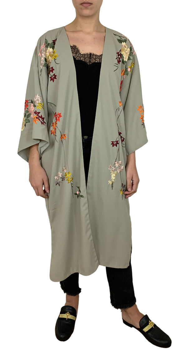 Kimono Bordado de Otoño