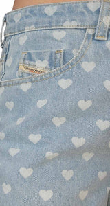 Jeans De Lou F Heart Print