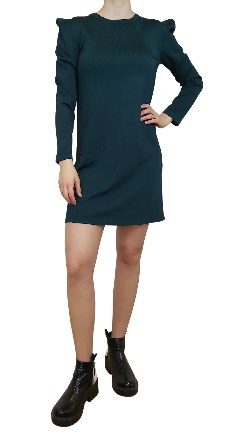 Mini Vestido de Punto Verde