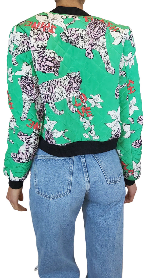 Bomber Quilted Verde