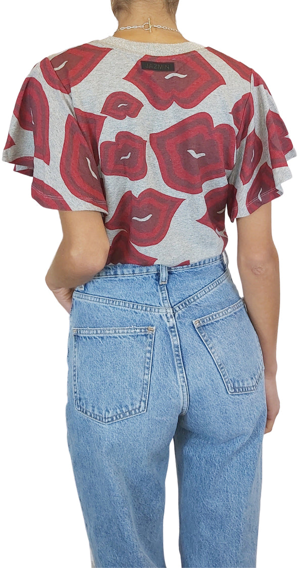 Polera Estampado Besos