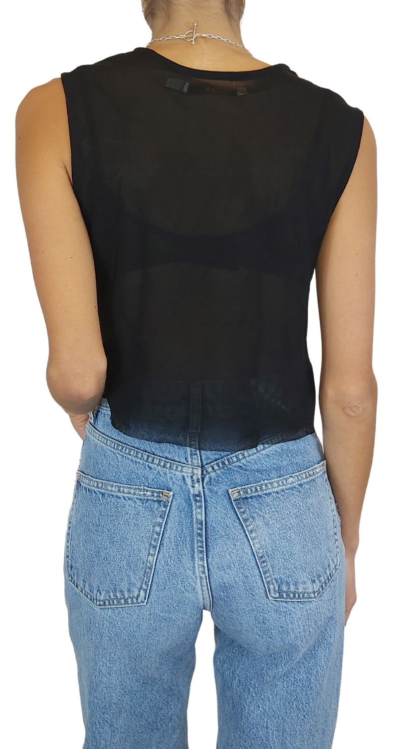 Polera Sin Mangas Bordado