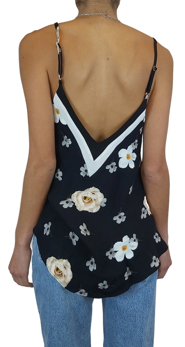 Polera Flores Tirantes