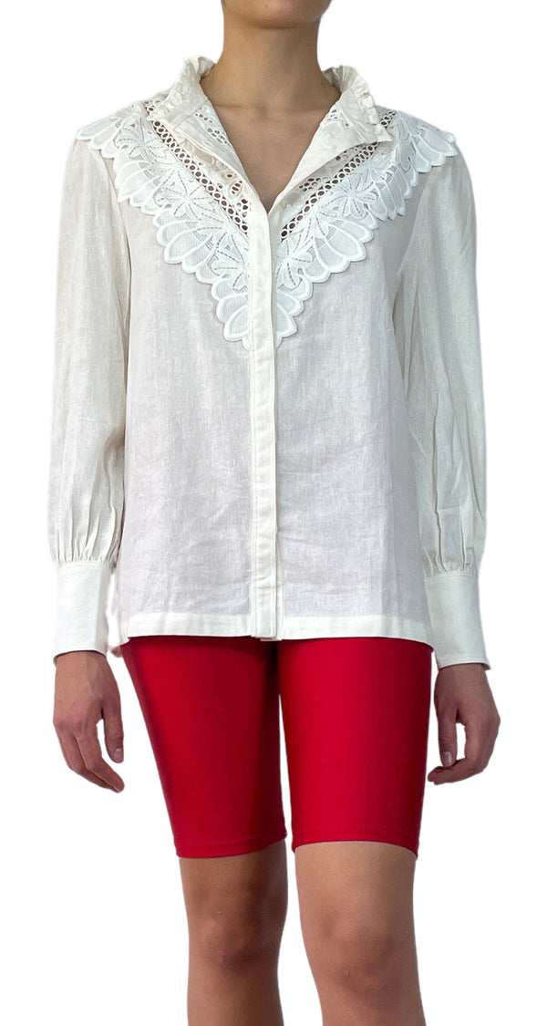 Blusa Blanca Floral