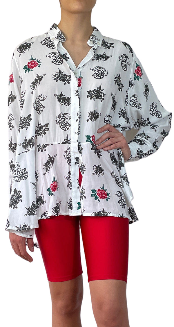 Blusa Dragón Flores