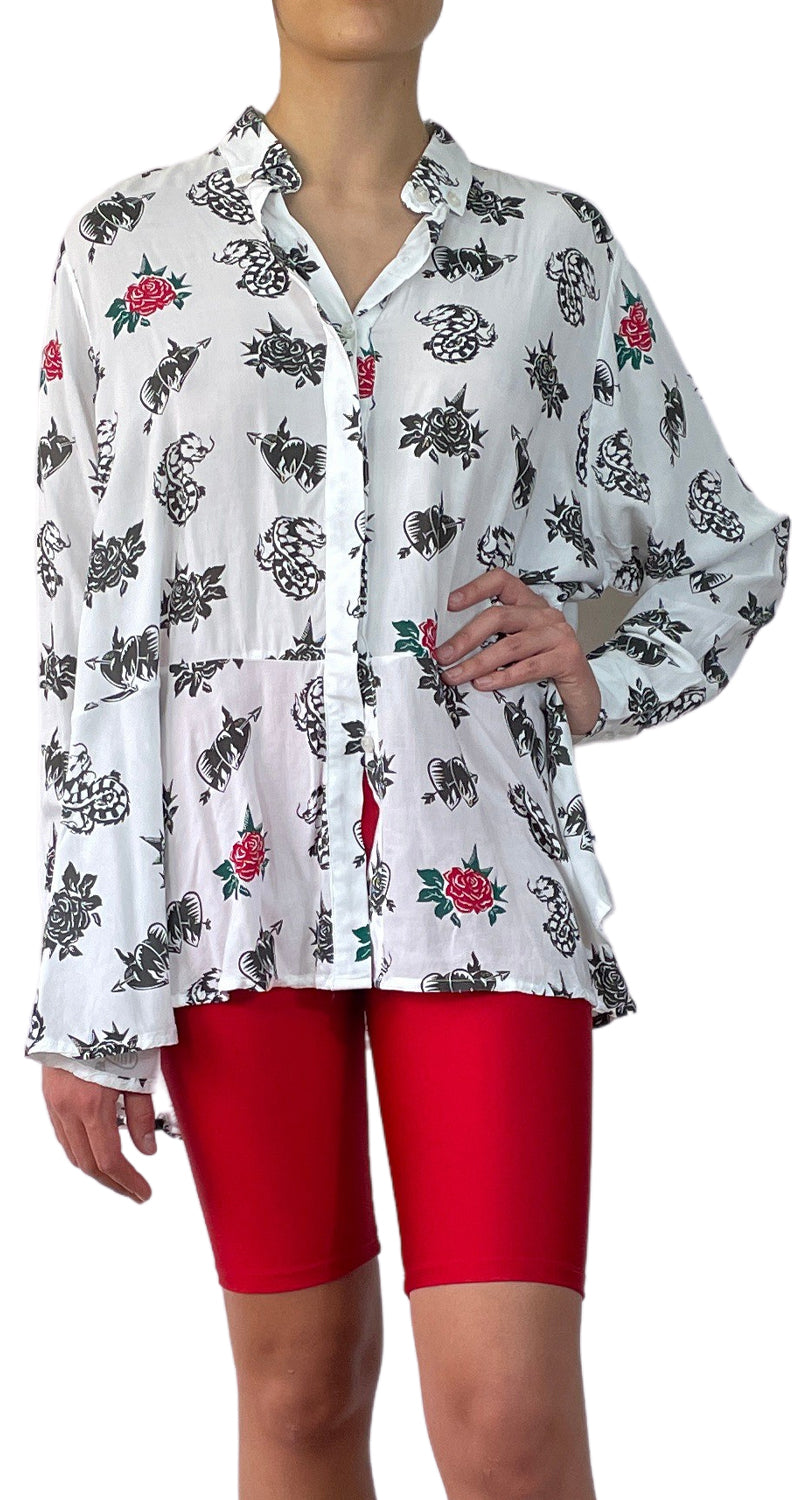 Blusa Dragón Flores
