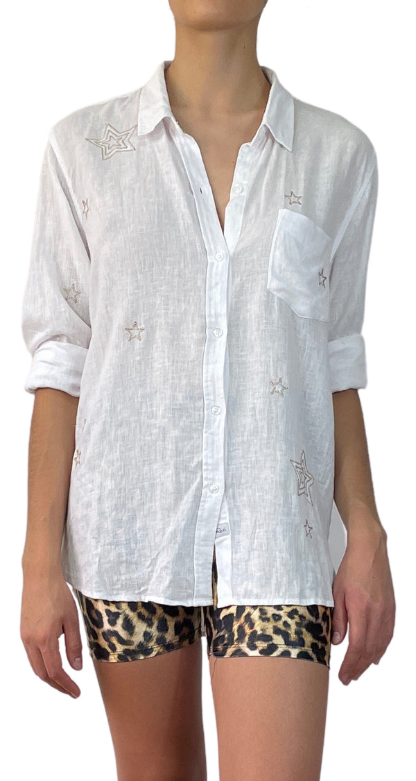 Blusa Blanca Estrellas